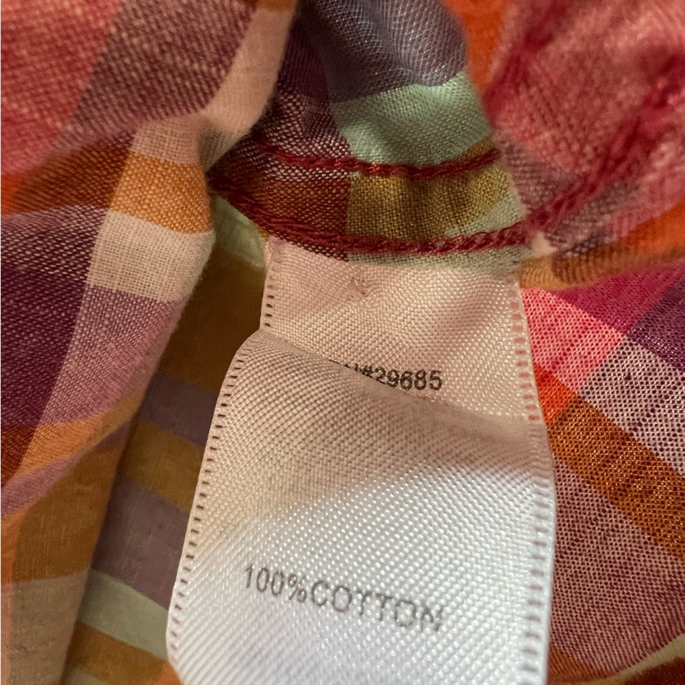 Pendleton women plaid button up shirt size L petite - Picture 8 of 9